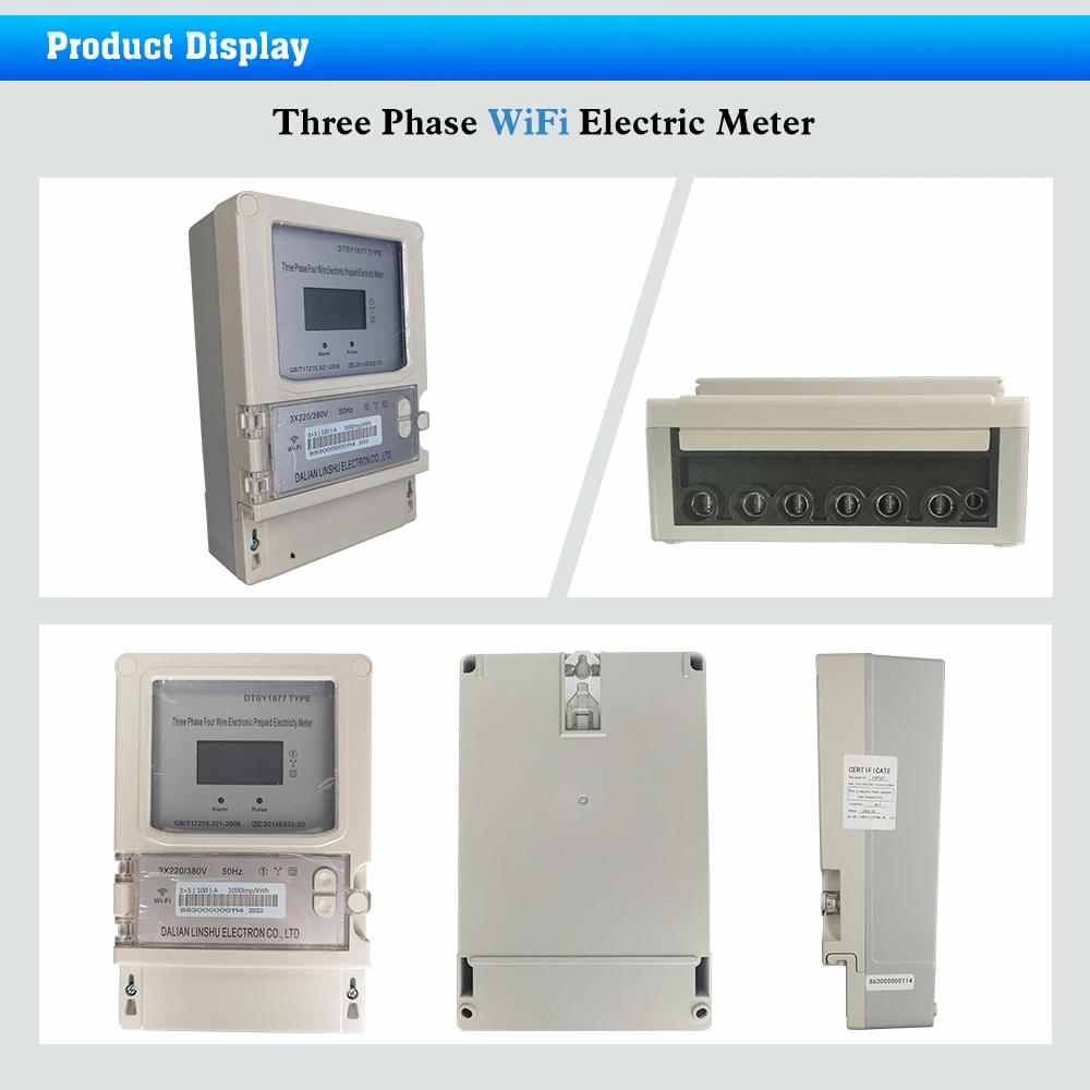product display three phase wifi power meter